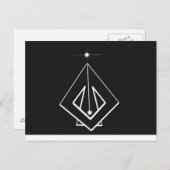 Das kausale Flugzeug. Postkarte (Vorne/Hinten)