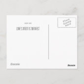 Das kausale Flugzeug. Postkarte (Rückseite)