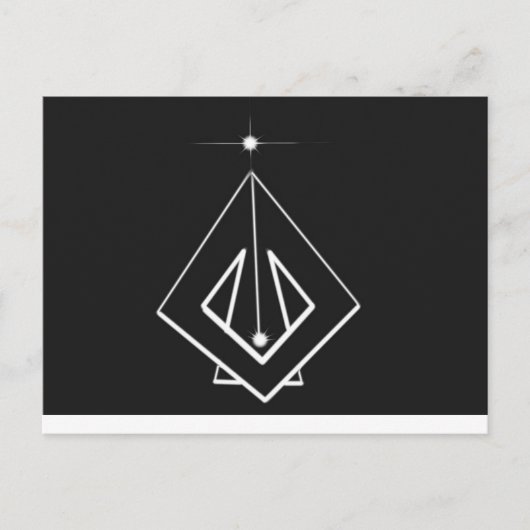 Das kausale Flugzeug. Postkarte (Vorderseite)