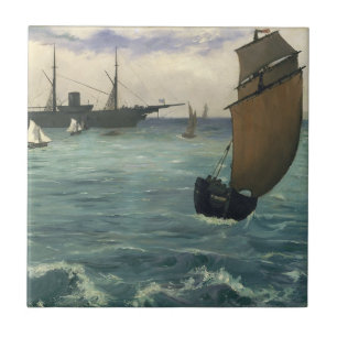 Das Kearsarge in Boulogne Edouard Manet Kunstmuseu Fliese