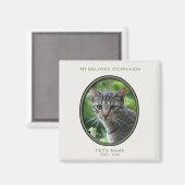 Das Keepake Magnet meines geliebten Begleiters 1 (Vorderseite/Rückseite)