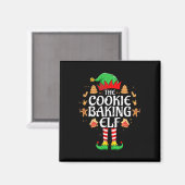 Das Keks backen Elf Xmas Match Weihnachten Fami Magnet (Vorderseite/Rückseite)