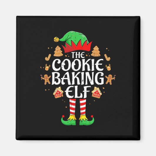 Das Keks backen Elf Xmas Match Weihnachten Fami Magnet (Vorne)