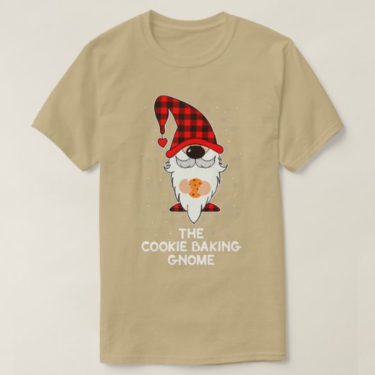 Das Keksbacken Gnome Kariert Lover Xmas Baker Nor T-Shirt (Design vorne)