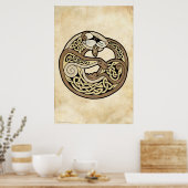 Das keltische Frettchen Poster (Küche)