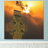 Das keltische Kreuz Leinwanddruck (Insitu (Holzboden))
