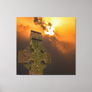 Das keltische Kreuz Leinwanddruck