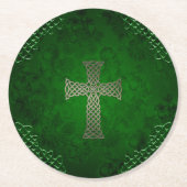 Das keltische Kreuz Runder Pappuntersetzer (Vorderseite)