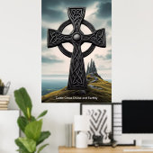 Das Keltische Kreuz steht als Leuchtfeuer der Hoff Poster (Heimbüro)