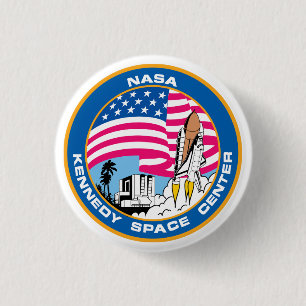 Das Kennedy Space Center der NASA Button