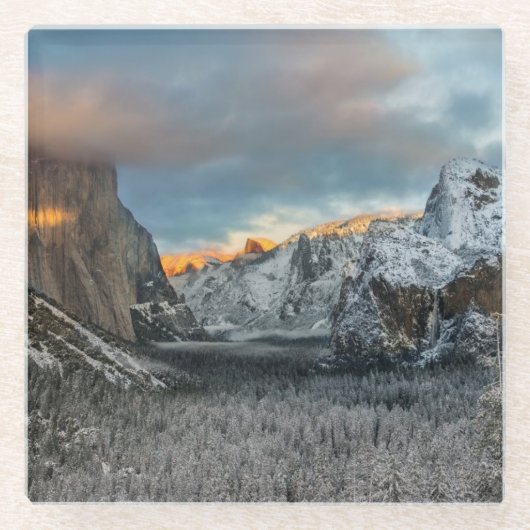 Das Kennzeichen des Winters Glasuntersetzer (Vorderseite)