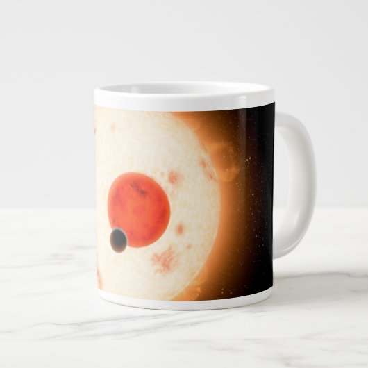 Das Kepler-16 System. Jumbo-Tasse (Vorderseite Rechts)