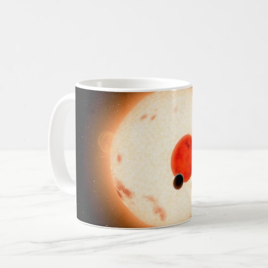 Das Kepler-16 System. Kaffeetasse (Vorderseite Links)