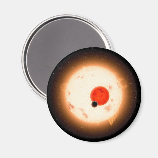 Das Kepler-16 System. Magnet (Vorderseite/Rückseite)