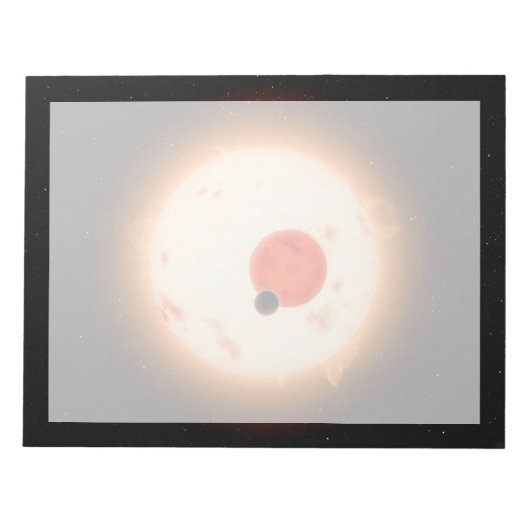 Das Kepler-16 System. Notizblock (Vorderseite)