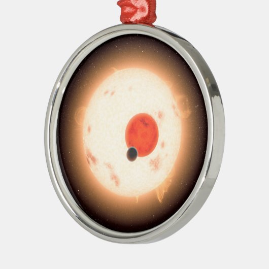 Das Kepler-16 System. Ornament Aus Metall (Links)