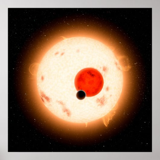 Das Kepler-16 System. Poster (Vorne)
