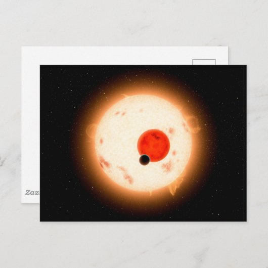 Das Kepler-16 System. Postkarte (Vorne/Hinten)