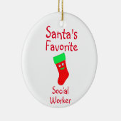 Das Keramik-Ornament der Sozialarbeiter des Weihna Keramik Ornament (Rechts)