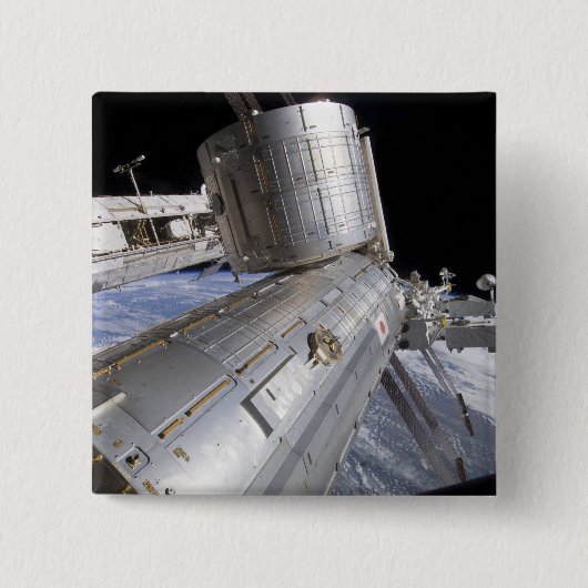 Das Kibo-Labor für das japanische Experimentiermod Button (Vorderseite)