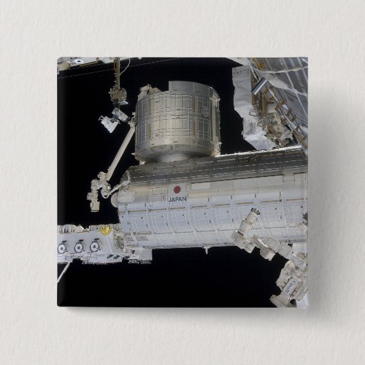 Das Kibo-Labor für das japanische Experimentiermod Button (Vorderseite)