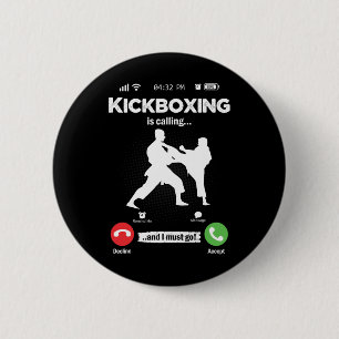 Das Kickboxen ruft Retro-Männer der Kampfkunst auf Button
