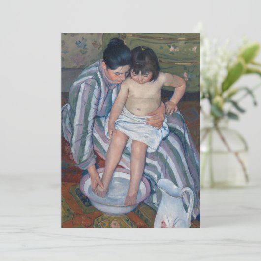Das Kind im Bad | Mary Cassatt (Stehend Vorderseite)