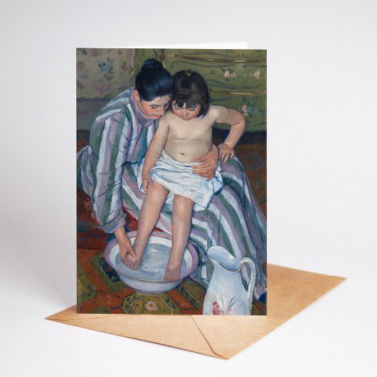 Das Kind im Bad | Mary Cassatt Karte
