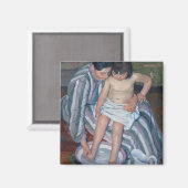 Das Kind im Bad | Mary Cassatt Magnet (Vorderseite/Rückseite)