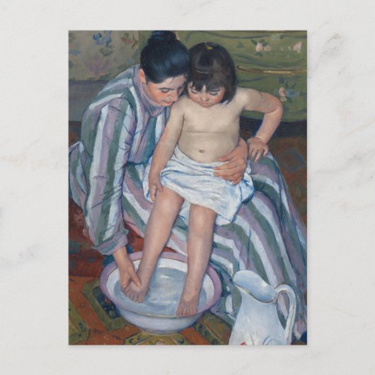 Das Kind im Bad | Mary Cassatt Postcard Postkarte (Vorderseite)