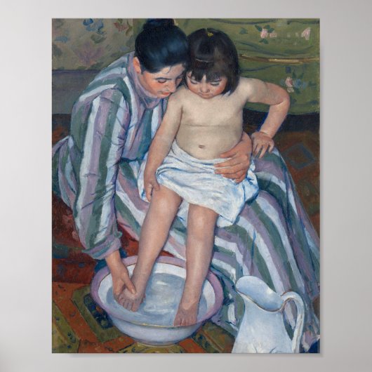 Das Kind im Bad | Mary Cassatt Poster (Vorne)