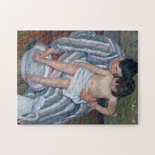 Das Kind im Bad | Mary Cassatt Puzzle (Horizontal)