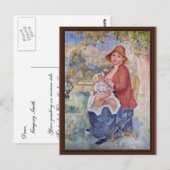 das Kind in der Brust (Mutterschaft), Postkarte (Vorne/Hinten)
