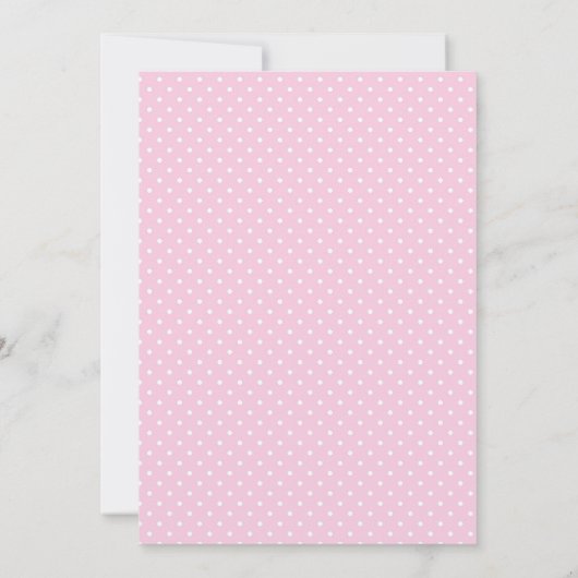 Das Kind ist ein Hübsches Osteruhn rosa Einladung (Rückseite)