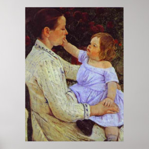 Das Kind ist krank. 1890, Mary Cassatt Poster