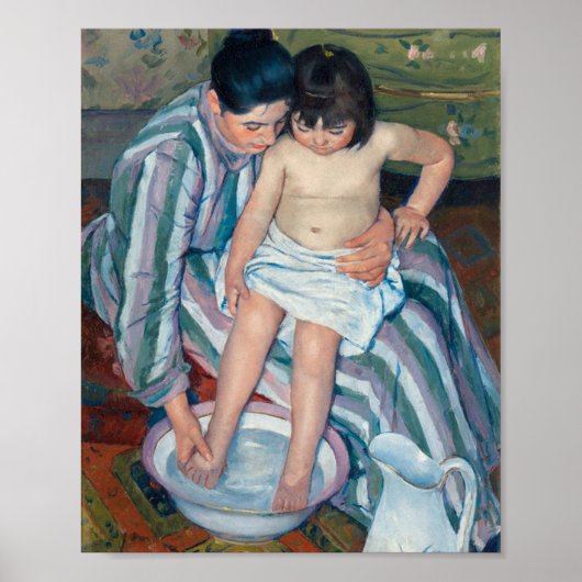 Das Kind ist krank und Mary Cassatt Poster (Vorne)