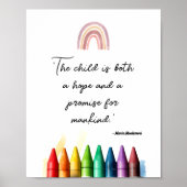 Das Kind ist sowohl eine Hoffnung als auch ein Ver Poster (Vorne)