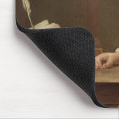 Das Kind mit einem Teetotum Mousepad (Ecke)