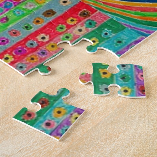 Das Kind Zeichne einer Stadt Puzzle (Seite)