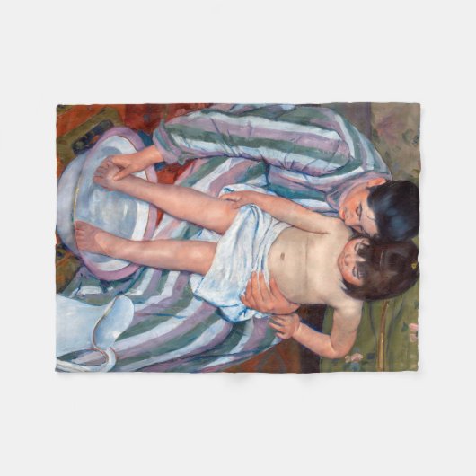 Das Kinderbad, Mary Cassatt Fleecedecke (Vorderseite (Horizontal))