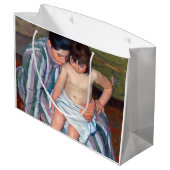 Das Kinderbad, Mary Cassatt Große Geschenktüte (Rückseite Schrägansicht)