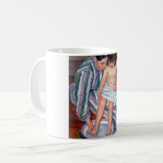 Das Kinderbad, Mary Cassatt Kaffeetasse (Vorderseite Links)