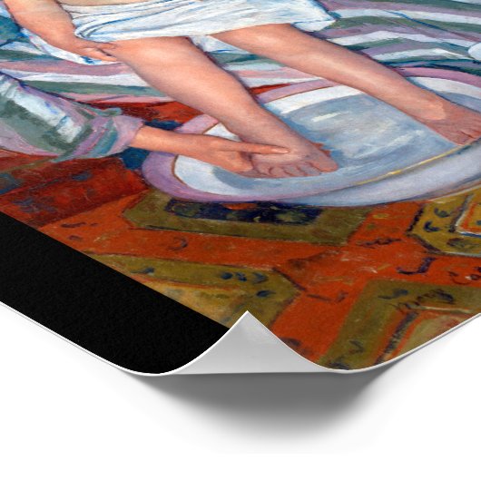Das Kinderbad, Mary Cassatt Poster (Ecke)