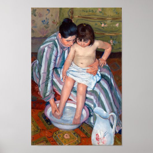 Das Kinderbad, Mary Cassatt Poster (Vorne)