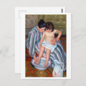 Das Kinderbad, Mary Cassatt Postkarte (Vorne/Hinten)