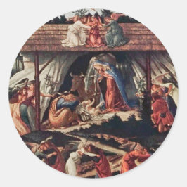 Das Kinderbuch zum Weihnachtsfeiertag Runder Aufkleber