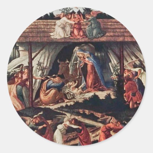 Das Kinderbuch zum Weihnachtsfeiertag Runder Aufkleber (Vorderseite)