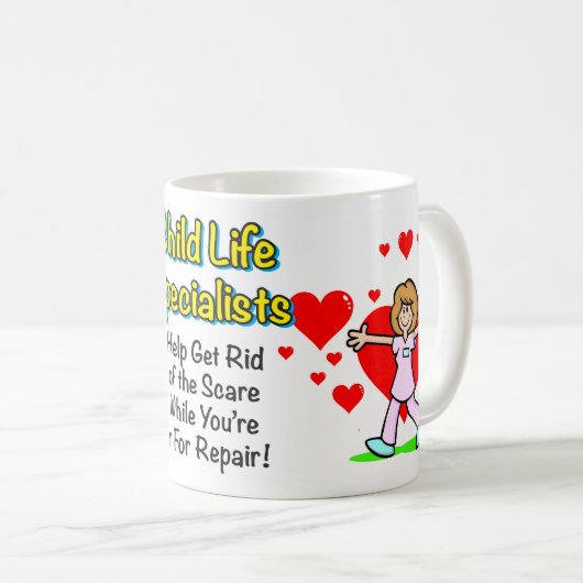 Das Kinderleben "werden der Schreckens-" Tasse los (VorderseiteRechts)