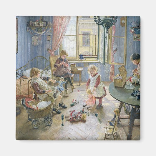 Das Kinderzimmer 1889 Magnet (Vorne)