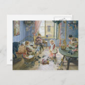Das Kinderzimmer 1889 Postkarte (Vorne/Hinten)